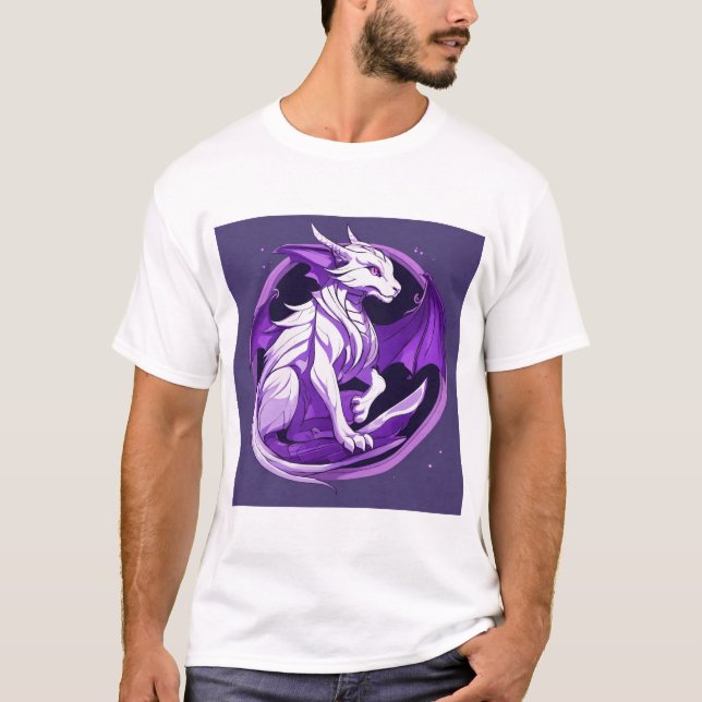 T-shirt majestic Fire Guardian Dragon (Devant)