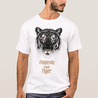 T-shirt Majestic Gold Tiger