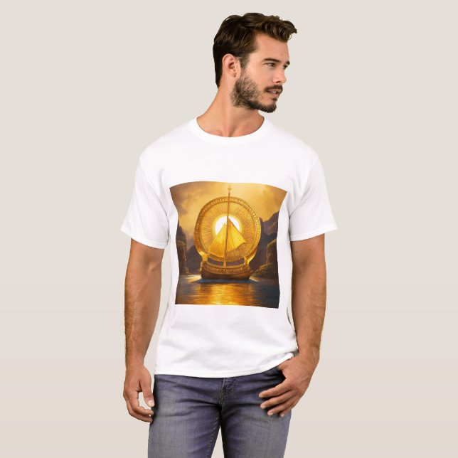 T-shirt Majestic Golden Ark - Embrassez la lumière (Devant entier)