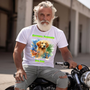 T-shirt Majestic Golden Retriever avec Trophée et étoiles