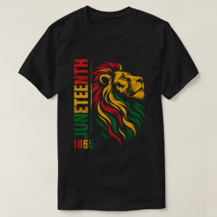 T-shirt Majestic Lion Héritage Juneteenth 1865 Art
