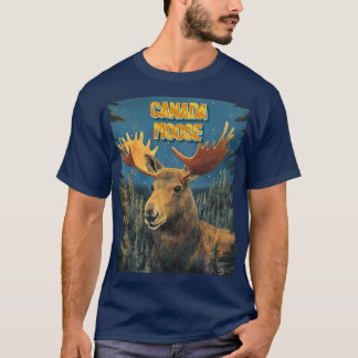 T-shirt Majestic Moose Canada - Un hommage audacieux à la 