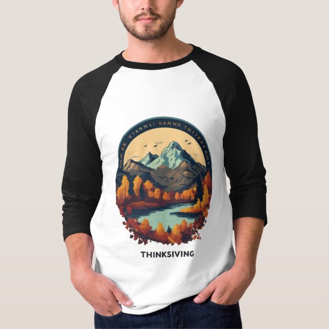 T-shirt Majestic Mountain Peaks - Adventure Await (Devant)