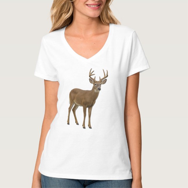 T-SHIRT MAJESTIC WHITE-TAILED DEER. SAMER BRASIL (Devant)
