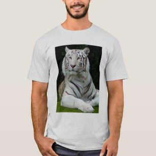 T-shirt Majestic White Tiger
