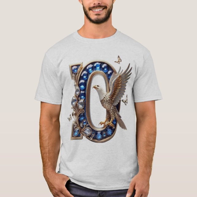 T-shirt Majestueux D avec ailes (Devant)