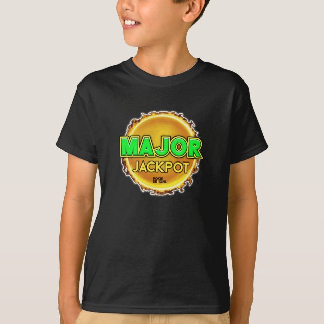 T-shirt MAJOR JACKPOT Design - Pokie Designs (Devant)