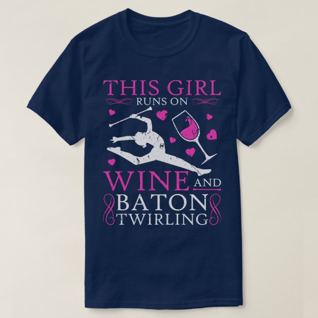 T-shirt Majorette Baton femmes Baton Twirler (Design devant)