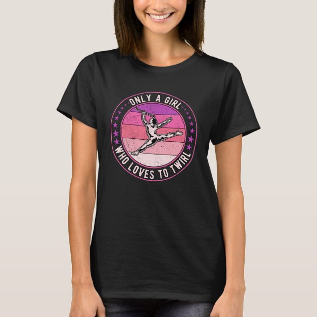 T-shirt Majorette de Twirling de Bâton  3 (Devant)