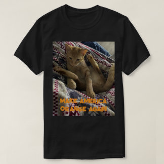 T-shirt Make America Orange Again (hommage aux chats orang