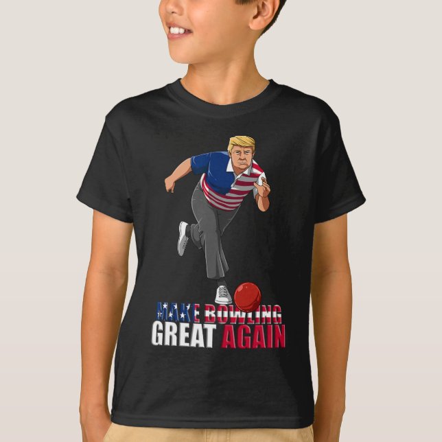 T-shirt Make Bowling Great Again - Funny Trump Bowling Gif (Devant)