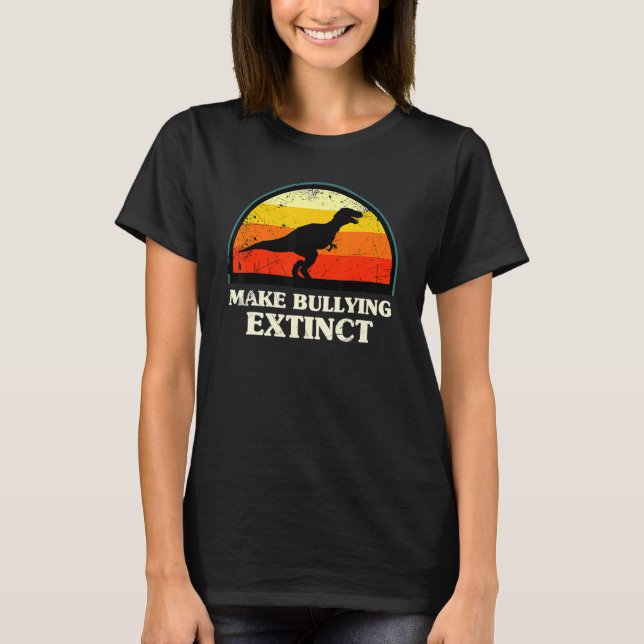 T-shirt Make Bullying Extinction We Wear Orange For Unity  (Devant)