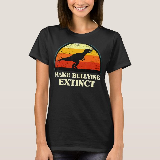 T-shirt Make Bullying Extinction We Wear Orange For Unity  (Devant)