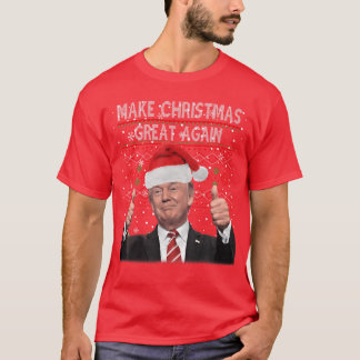 T-shirt Make Christmas Great Again Santa Funnyrump Xmas Pa