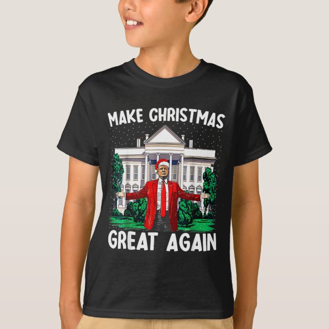 T-shirt Make Christmas Great Again Xmas Funny Trump Pajama (Devant)