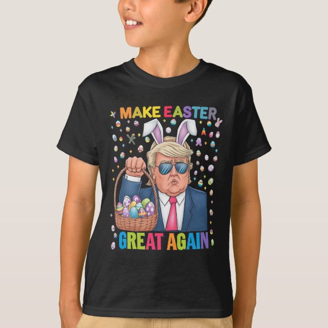T-shirt Make Easter Great Again Funny Trump Bunny Spring H (Devant)