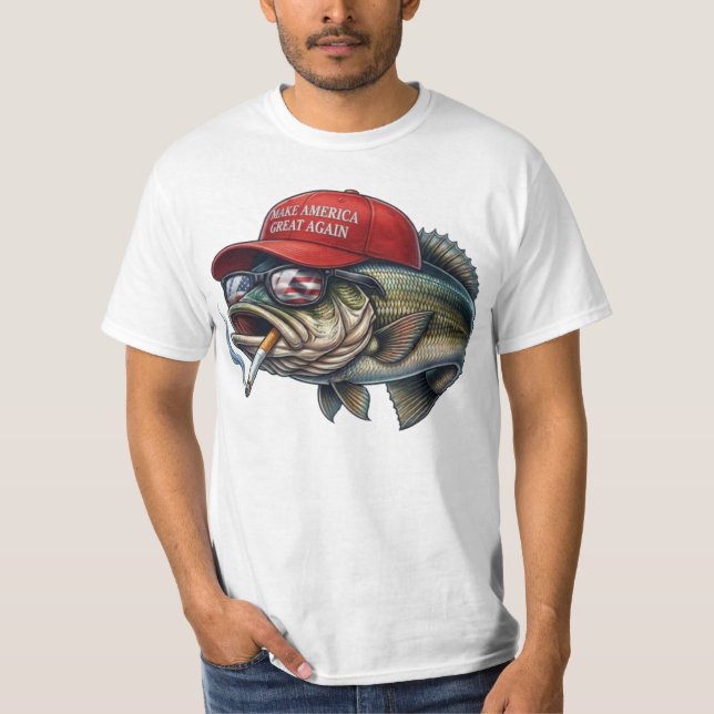 T-shirt Make Fishing Great Again  (Devant)