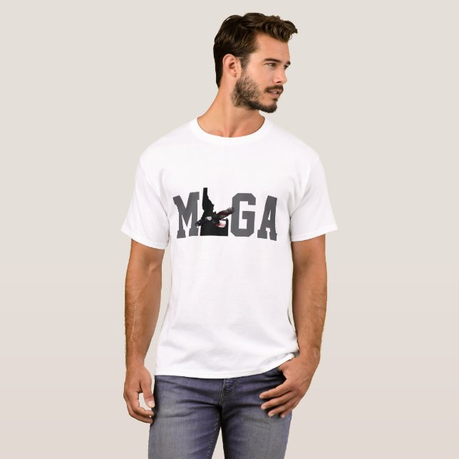 T-SHIRT MAKE IDAHO GREAT ENCORE EAGLE FLAG - JOUER SUR MAG (Devant entier)