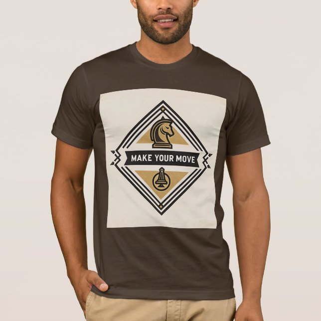 T-shirt Make Your Move – Chess Piece Design (Devant)