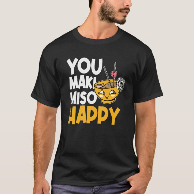 T-shirt Maki Japonais Et Miso (Devant)