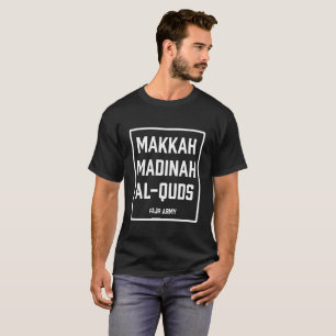 T-shirt Makkah Madinah Al-Quds Fajr Islamique Shahada Tee