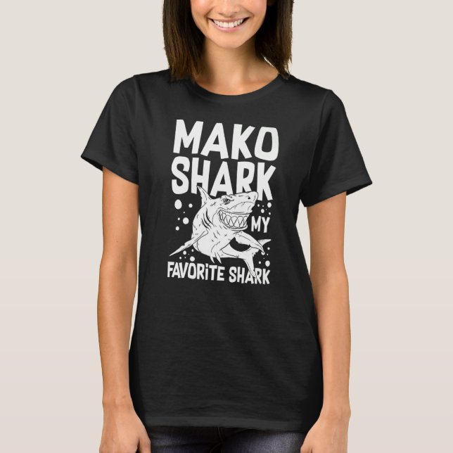 T-shirt Mako Requin Animal Tooth Ocean 3 (Devant)