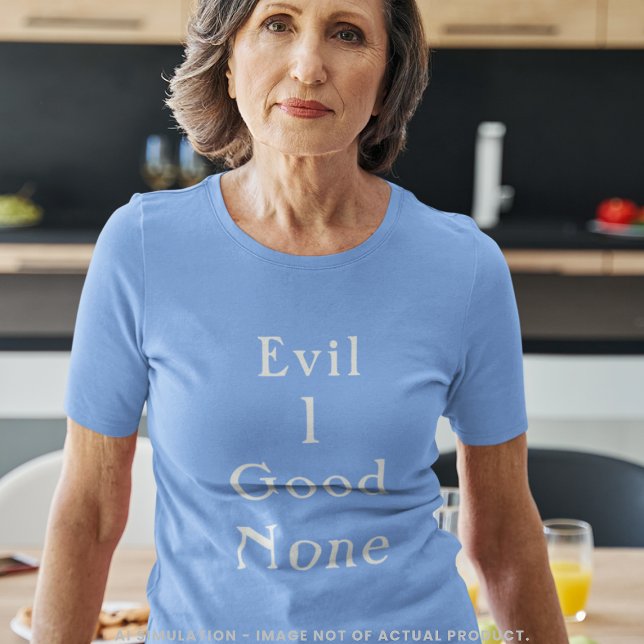 T-shirt Mal 1 Bien Aucun Minimal Serif Déclaration (Créateur téléchargé)