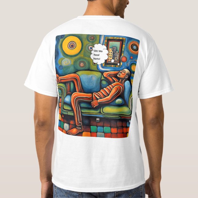 T-shirt Mal à la tête (Dos)