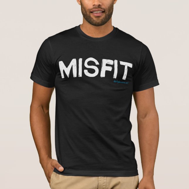 T-shirt mal ajusté - noir [avec logo sur le dos] (Devant)