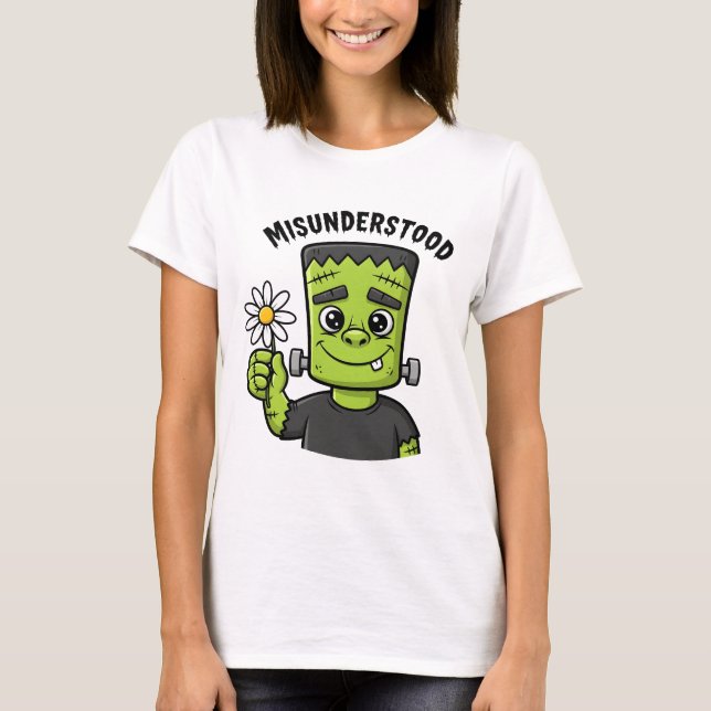 T-shirt "Mal compris" le monstre de Frankenstein (Devant)