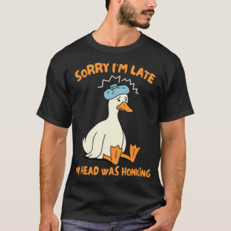 T-shirt Mal de tête de migraine, stupide oie, JE Suis En R