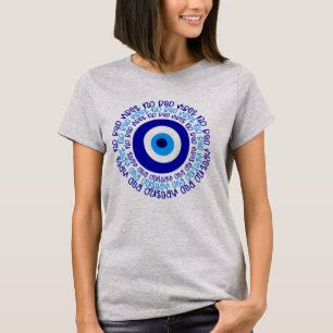 T-shirt Mal Eye No Bad Vibes Art Spirituel Classique T-shi