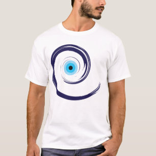 T-shirt Mal OeilMal Oeil Artiste Bleu Grec