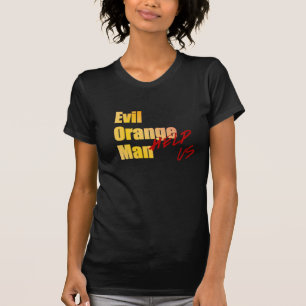 T-shirt Mal Orange Man - Aide !