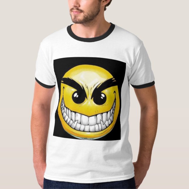 T-shirt mal-smiley-visage (Devant)