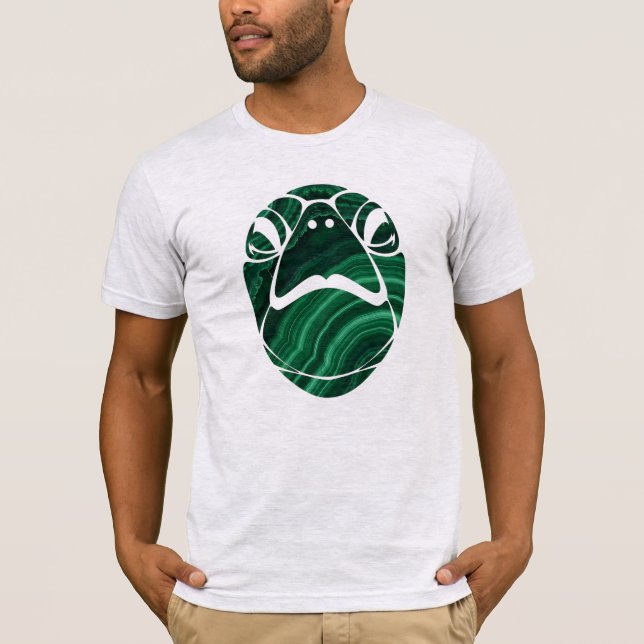 T-shirt Malachite Turtle Face (Devant)