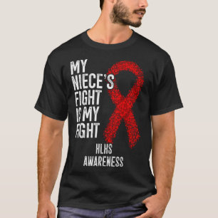 T-shirt Maladie cardiaque cyanogène Le combat de ma nièce