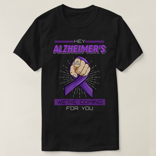T-shirt Maladie d'Alzheimer Chemise Cerveau Perte de mémoi (Design devant)