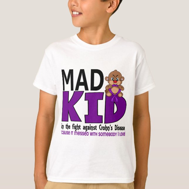 T-shirt Maladie de Crohn folle d'enfant (Devant)