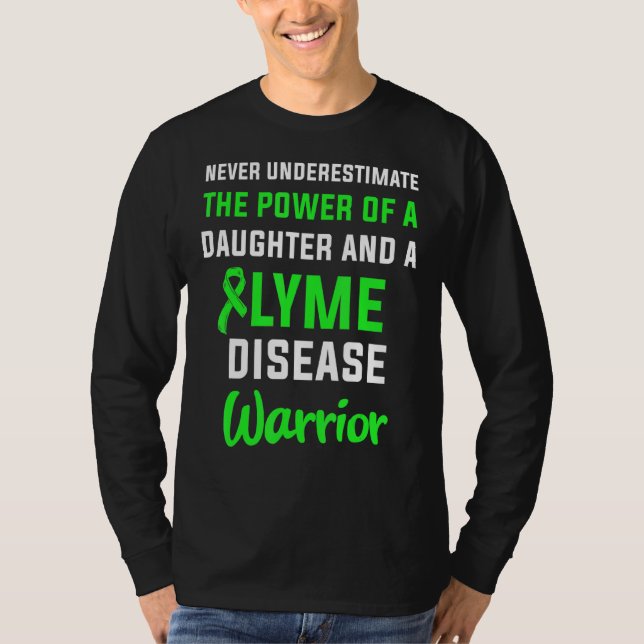 T-shirt Maladie de Lyme Survivor Guerrier Sensibilisation  (Devant)