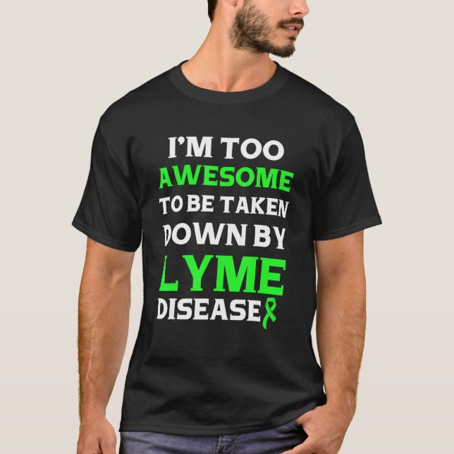T-shirt Maladie de Lyme Survivor Guerrier Sensibilisation  (Devant)