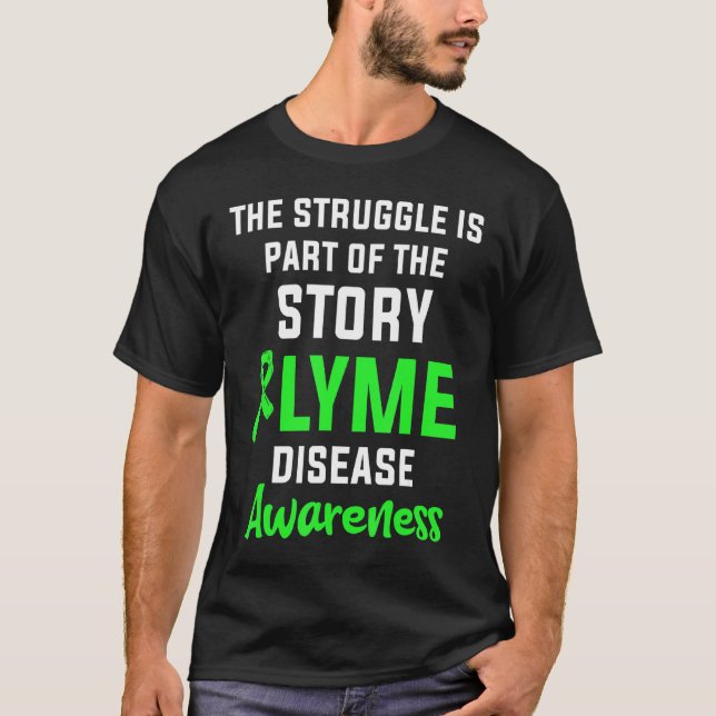 T-shirt Maladie de Lyme Survivor Guerrier Sensibilisation  (Devant)