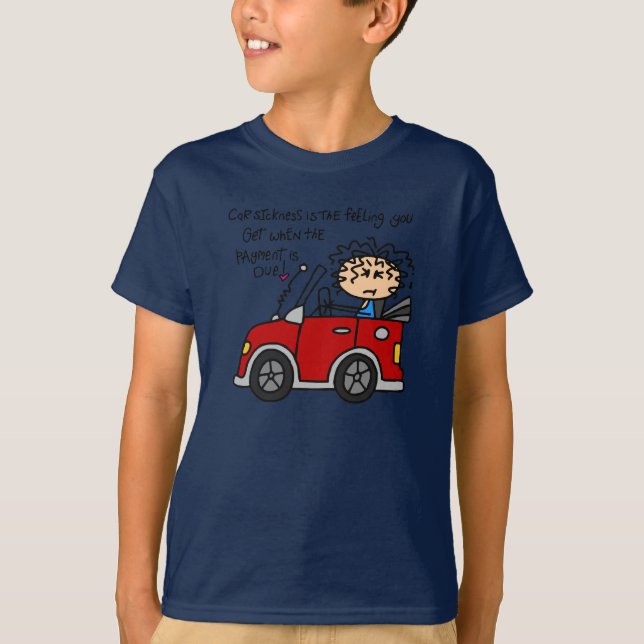 T-shirt Maladie de voiture humoristique (Devant)