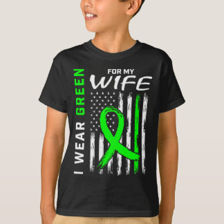 T-shirt Maladie du rein de la femme verte Sensibilisation