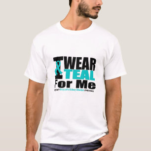 T-shirt Maladie Du Rein Polykystique Je Porte Turquoise Po