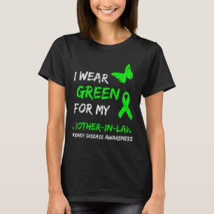 T-shirt Maladie Je Porte Du Vert Pour Mon Beau-Mère