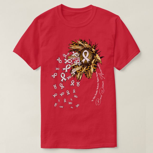 T-shirt Maladie osseuse Sensibilisation tournesol personne (Design devant)