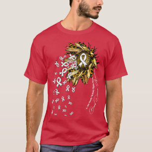 T-shirt Maladie osseuse Sensibilisation tournesol personne