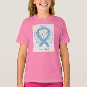 T-shirt Maladies rares Sensibilisation Denim Ribbon Angel 