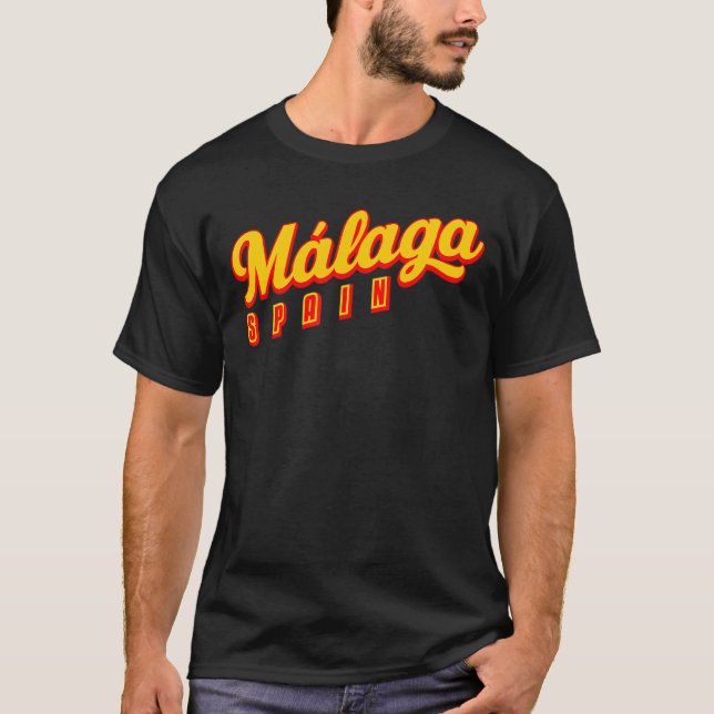 T-shirt Málaga Espagne (Devant)